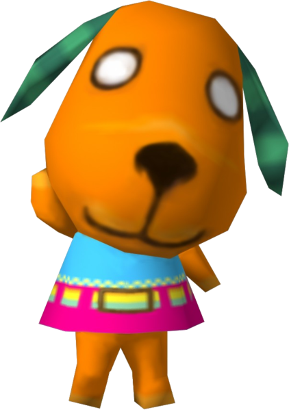 Biskit from animal crossing