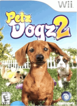 Glittery gif of the cover to the Petz Dogz 2 Wii game